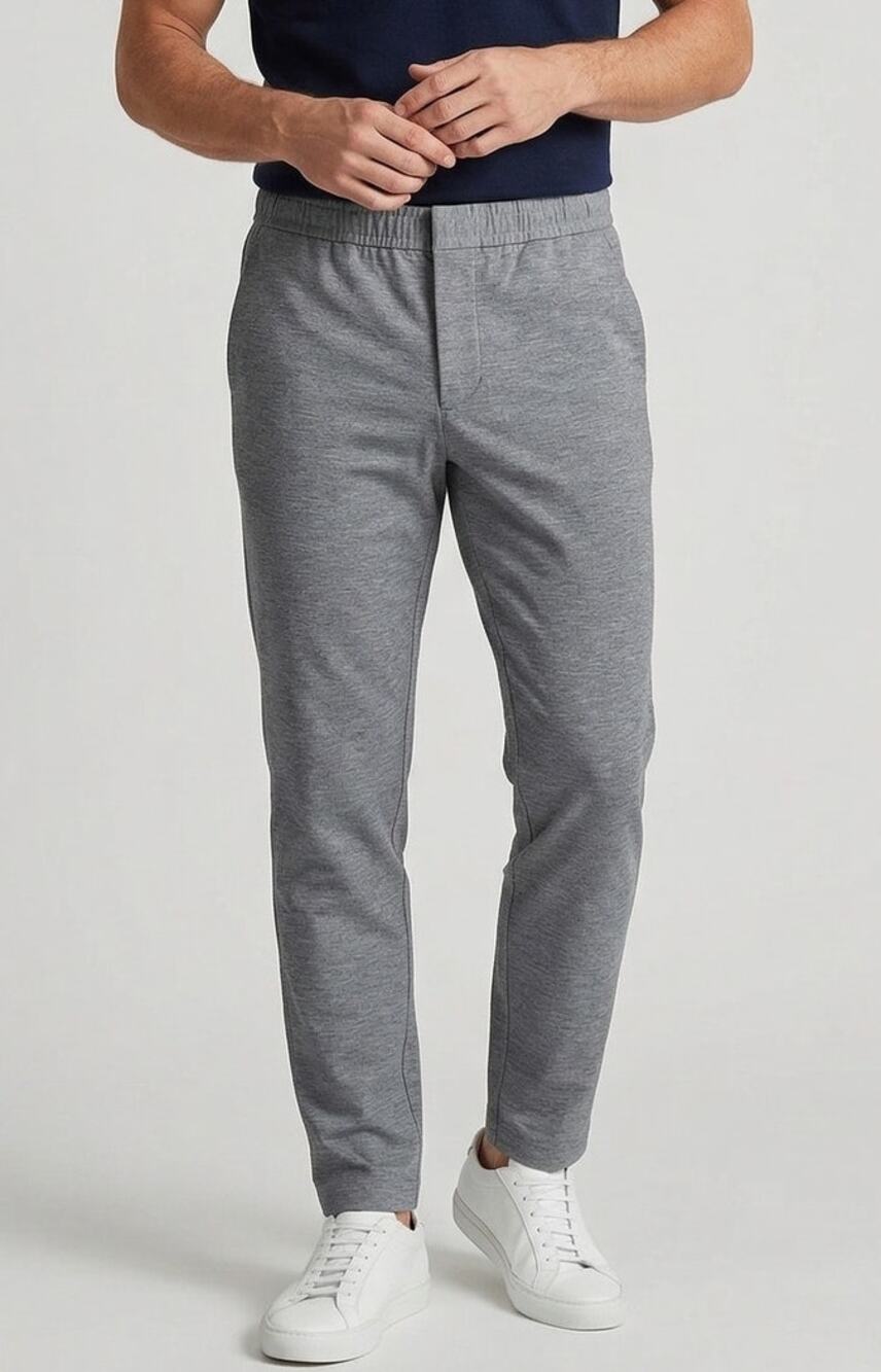 Apt. 9 Mens Large Gray Pull On Sweat Pants Athletic Polyester Viscose Spandex